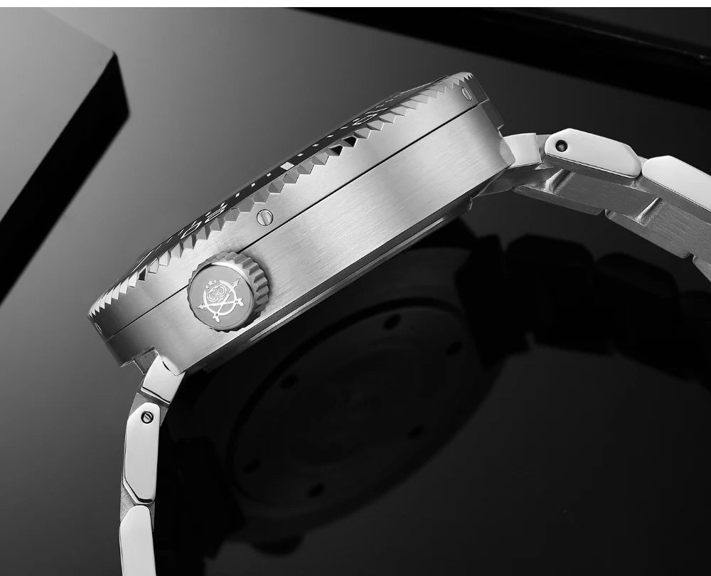Abyssal Diver – 1000M Automatic Edition - Shark & Sapphire