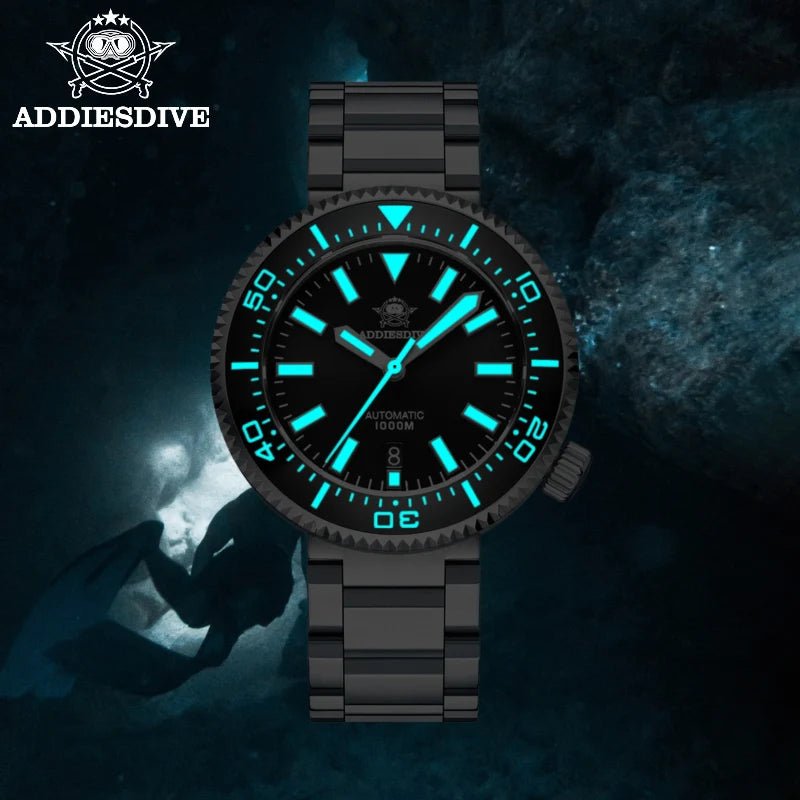Abyssal Diver – 1000M Automatic Edition - Shark & Sapphire