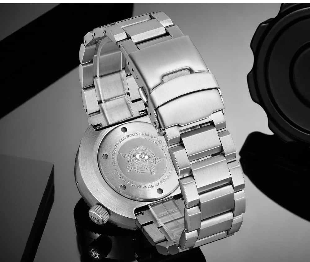 Abyssal Diver – 1000M Automatic Edition - Shark & Sapphire