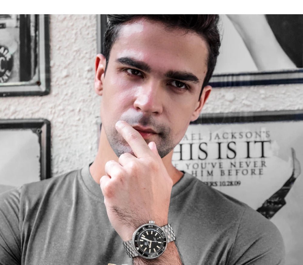 Abyssal Diver – 1000M Automatic Edition - Shark & Sapphire