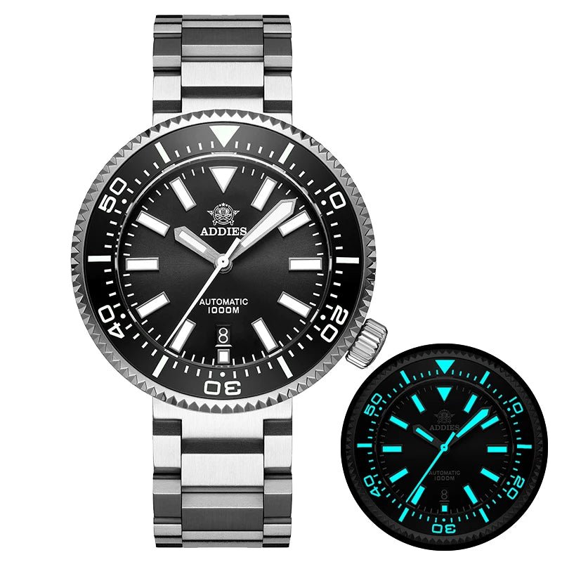 Abyssal Diver – 1000M Automatic Edition - Shark & Sapphire