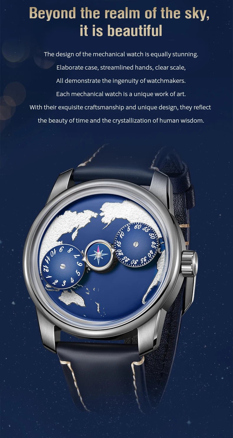 Celestial Terra Automatic - Shark & Sapphire