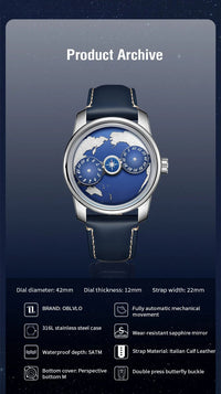 Celestial Terra Automatic - Shark & Sapphire