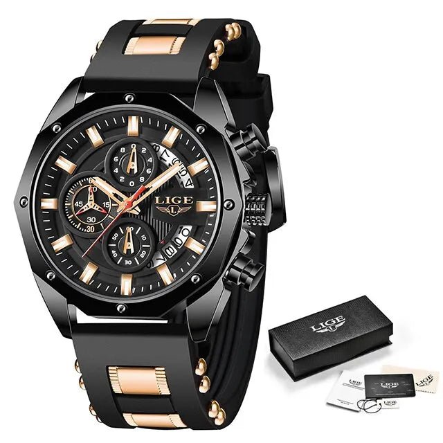 ChronoMaster Adventurer - Luxury Sport Quartz Timekeeper - Shark & Sapphire