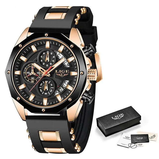 ChronoMaster Adventurer - Luxury Sport Quartz Timekeeper - Shark & Sapphire