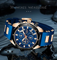 ChronoMaster Adventurer - Luxury Sport Quartz Timekeeper - Shark & Sapphire