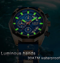 ChronoMaster Adventurer - Luxury Sport Quartz Timekeeper - Shark & Sapphire