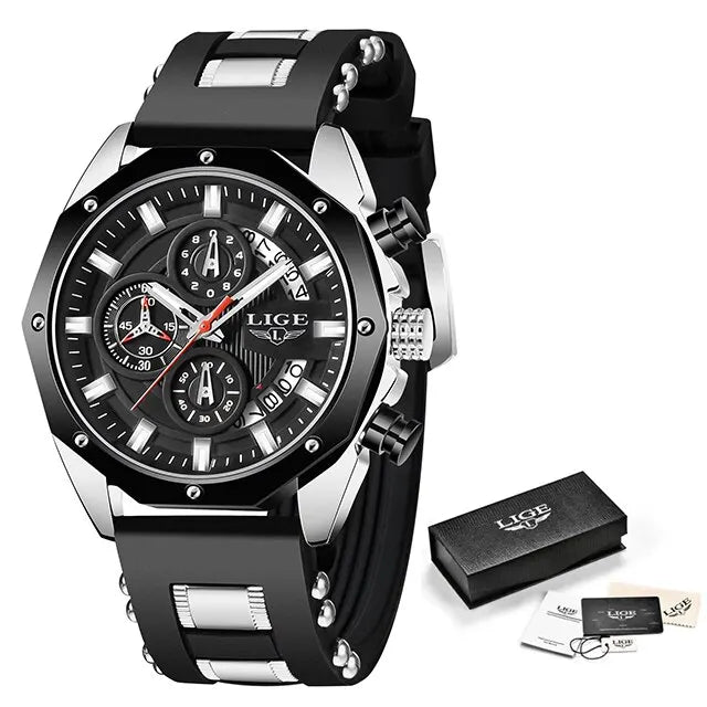 ChronoMaster Adventurer - Luxury Sport Quartz Timekeeper - Shark & Sapphire