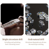 Diamond Éclat - Luxe Roman Dial Quartz Watch - Shark & Sapphire