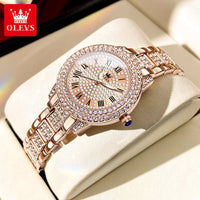 Diamond Éclat - Luxe Roman Dial Quartz Watch - Shark & Sapphire