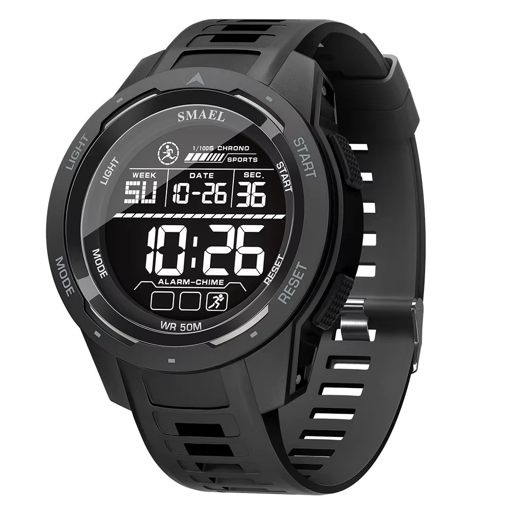 Elevate Your Style with the 8105 Digital Sports Watch - 50M Waterproof LED Stopwatch! - Shark & Sapphire