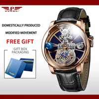 Galactic Pioneer Chronograph Tourbillon Luxury Watch - Shark & Sapphire