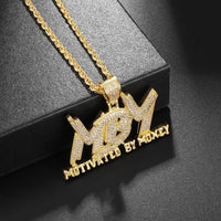 Icy Savage Letter Pendant - Shark & Sapphire