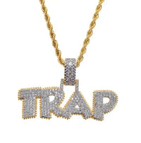 Icy Savage Letter Pendant - Shark & Sapphire