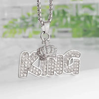 Icy Savage Letter Pendant - Shark & Sapphire