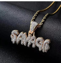Icy Savage Letter Pendant - Shark & Sapphire