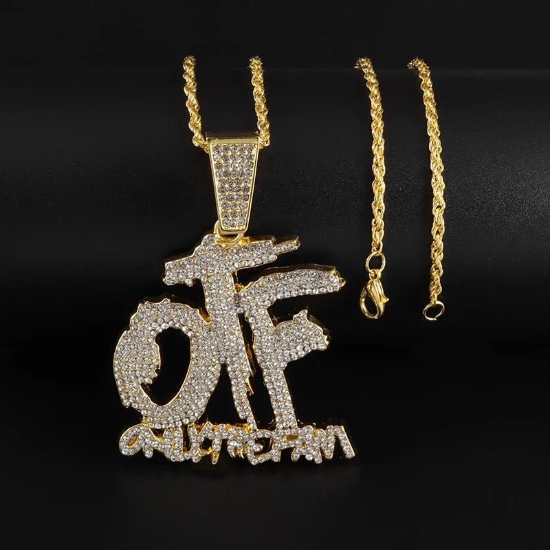 Icy Savage Letter Pendant - Shark & Sapphire