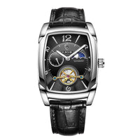 Lige Automatic Moon Phase Tourbillon Luxury Timepiece - Shark & Sapphire
