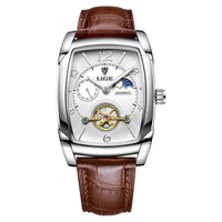 Lige Automatic Moon Phase Tourbillon Luxury Timepiece - Shark & Sapphire
