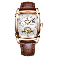 Lige Automatic Moon Phase Tourbillon Luxury Timepiece - Shark & Sapphire