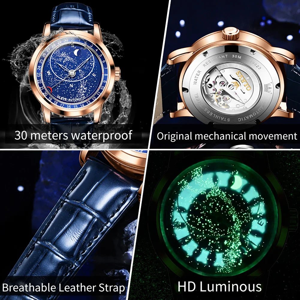 Shark & Sapphire Celestial Orbit Automatic - Shark & Sapphire