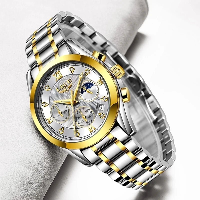 Shark & Sapphire Golden Radiance Luxury Women's Watch - Shark & Sapphire