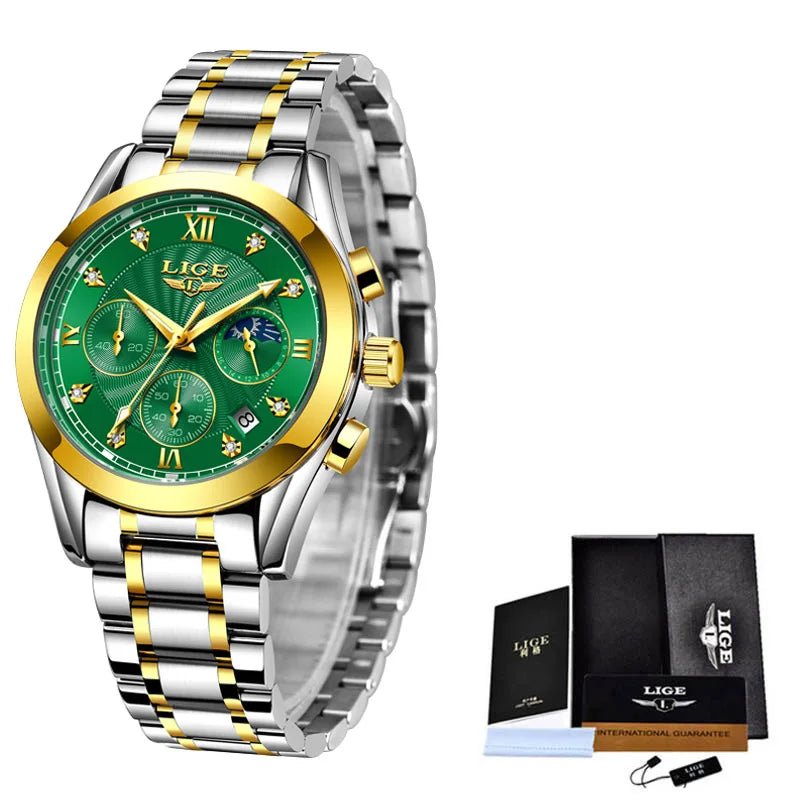 Shark & Sapphire Golden Radiance Luxury Women's Watch - Shark & Sapphire