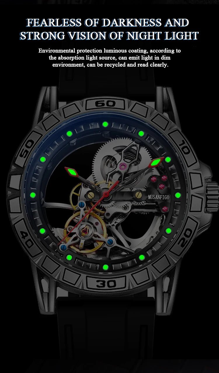 Shark & Sapphire Luminary Skeleton Automatic - Shark & Sapphire