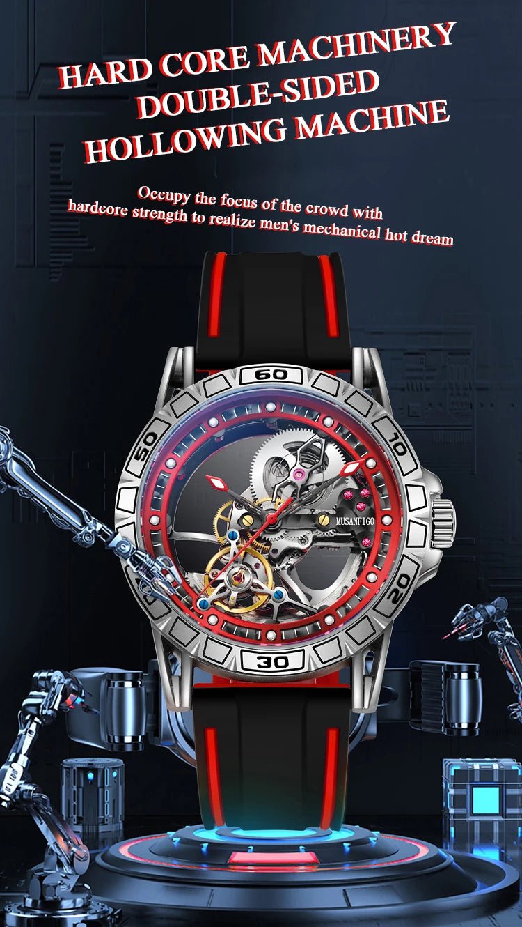 Shark & Sapphire Luminary Skeleton Automatic - Shark & Sapphire