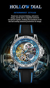 Shark & Sapphire Luminary Skeleton Automatic - Shark & Sapphire