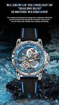 Shark & Sapphire Luminary Skeleton Automatic - Shark & Sapphire