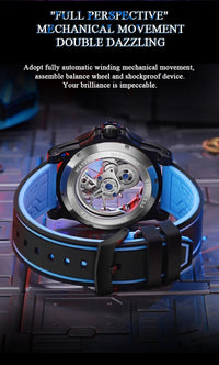 Shark & Sapphire Luminary Skeleton Automatic - Shark & Sapphire