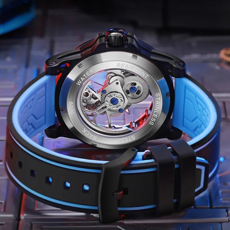 Shark & Sapphire Luminary Skeleton Automatic - Shark & Sapphire