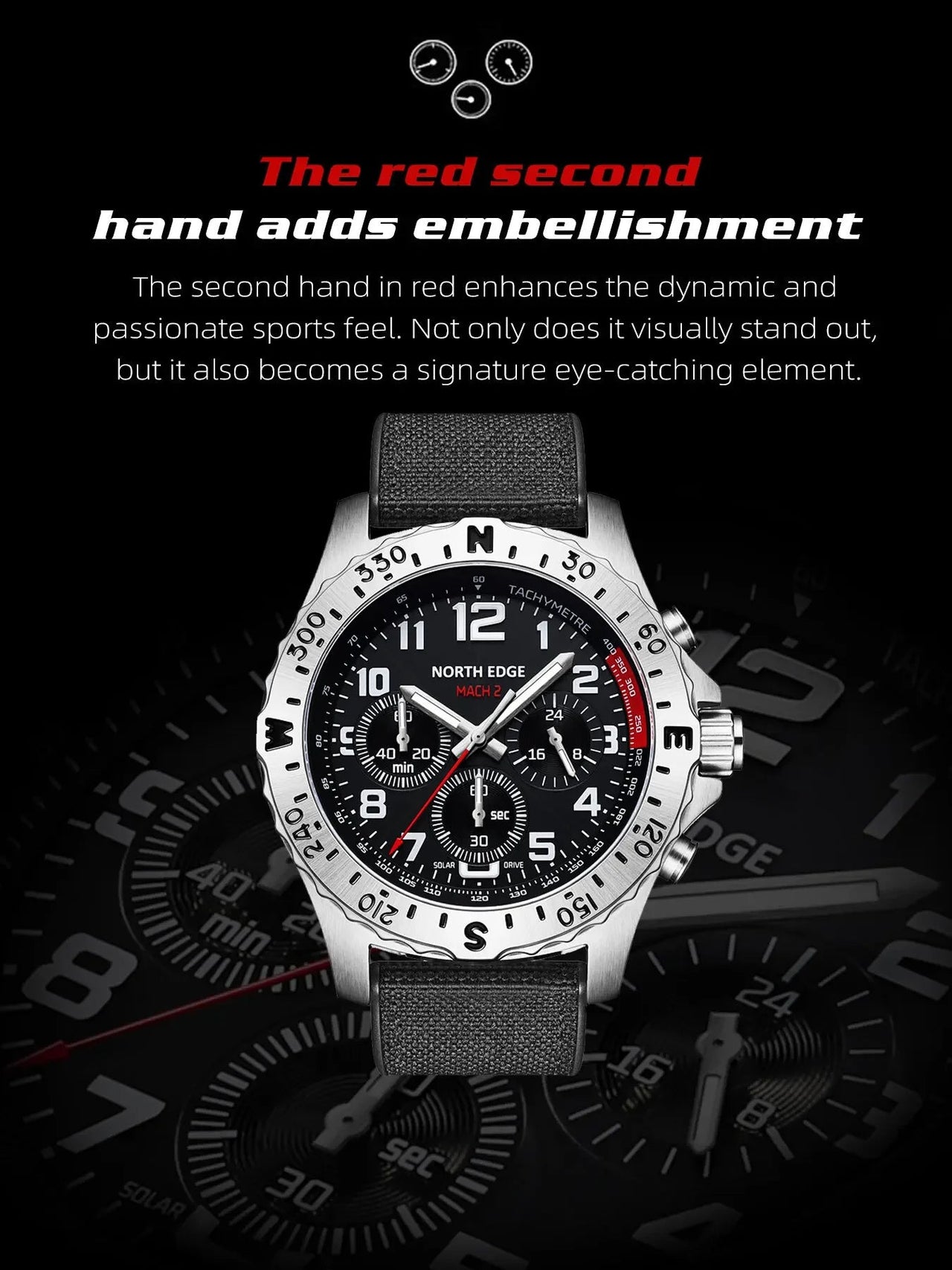 Solar Aviator Chrono - Mach 2 Edition - Shark & Sapphire