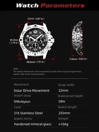 Solar Aviator Chrono - Mach 2 Edition - Shark & Sapphire
