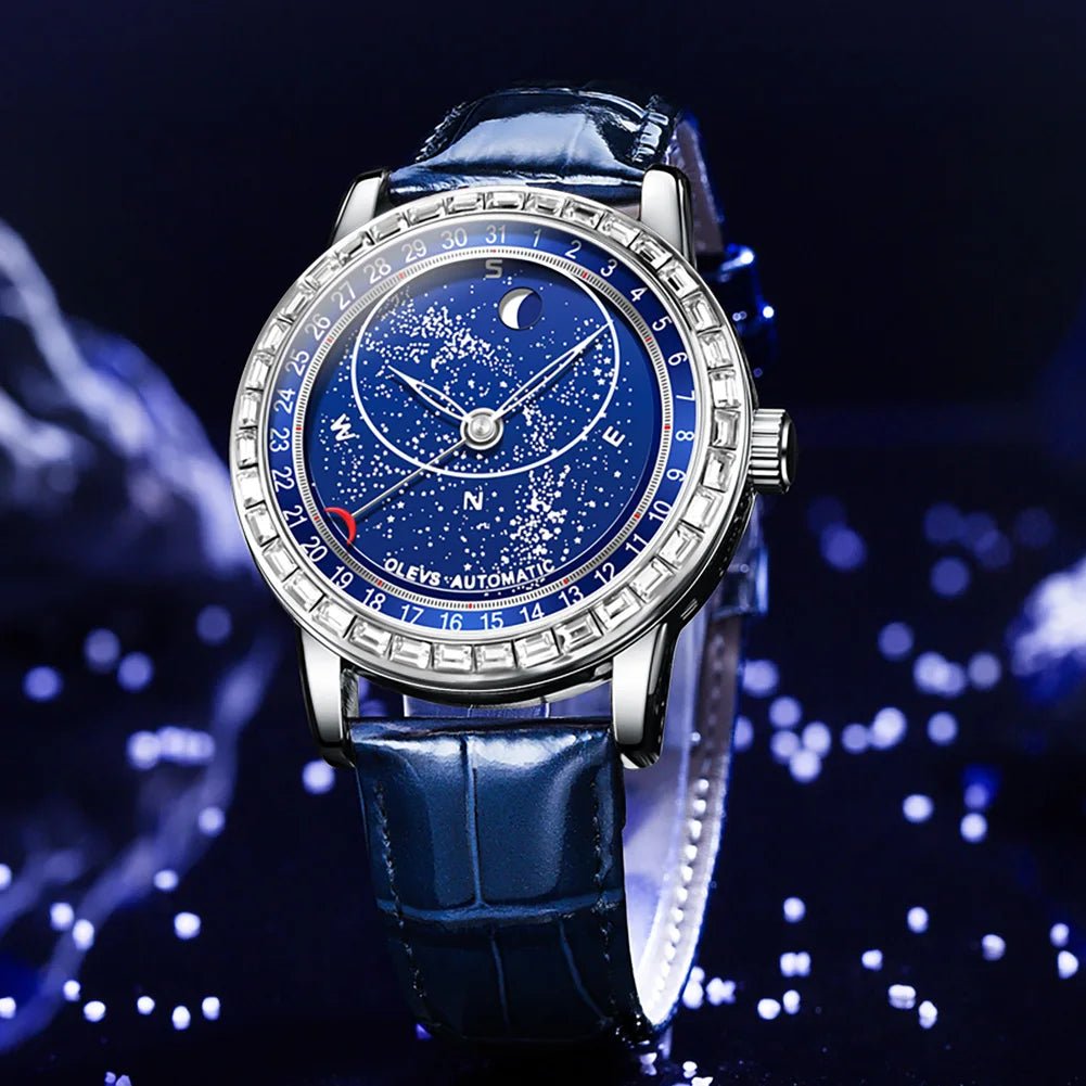 The Diamond Celestial Orbit Automatic - Shark & Sapphire