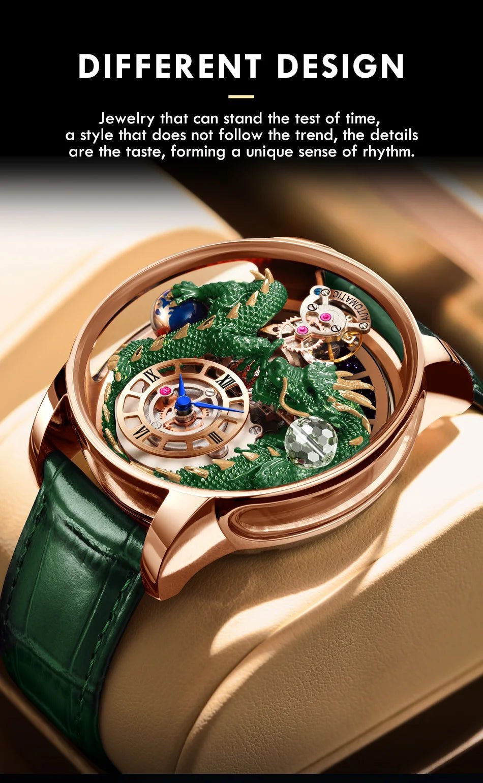 The Superior Dragon Automatic Watch - Prestige Edition - Shark & Sapphire