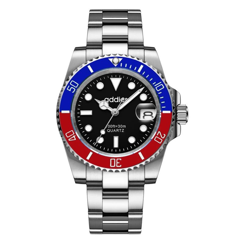 TitanX Elite Men's Quartz Sport Watch – Luxury 30M Waterproof Stainless Steel Dive Timepiece | Relógio Masculino - Shark & Sapphire