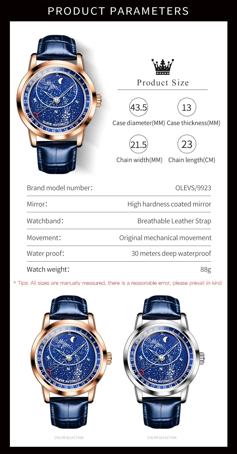 Shark & Sapphire Celestial Orbit Automatic