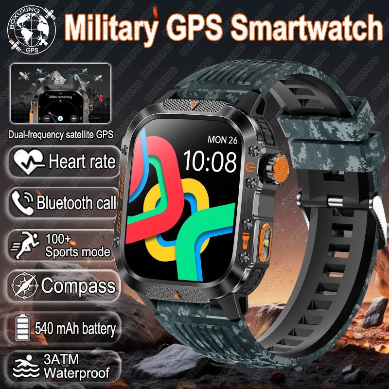 Aegis Tactical GPS Smartwatch – Military - Grade Edition - Shark & Sapphire