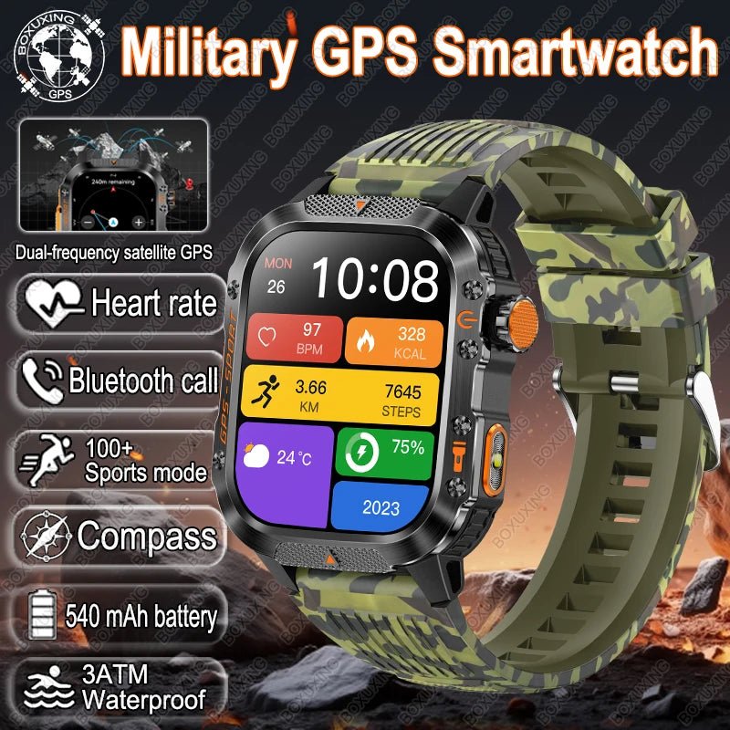 Aegis Tactical GPS Smartwatch – Military - Grade Edition - Shark & Sapphire