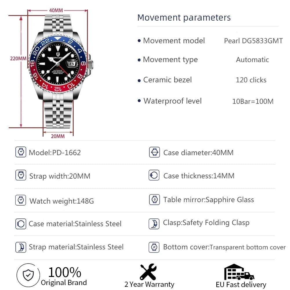 Chronos Royale GMT - Shark & Sapphire