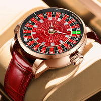 Crimson Diamond - Accent Rotating Dial Automatic - Shark & Sapphire