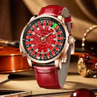 Crimson Diamond - Accent Rotating Dial Automatic - Shark & Sapphire