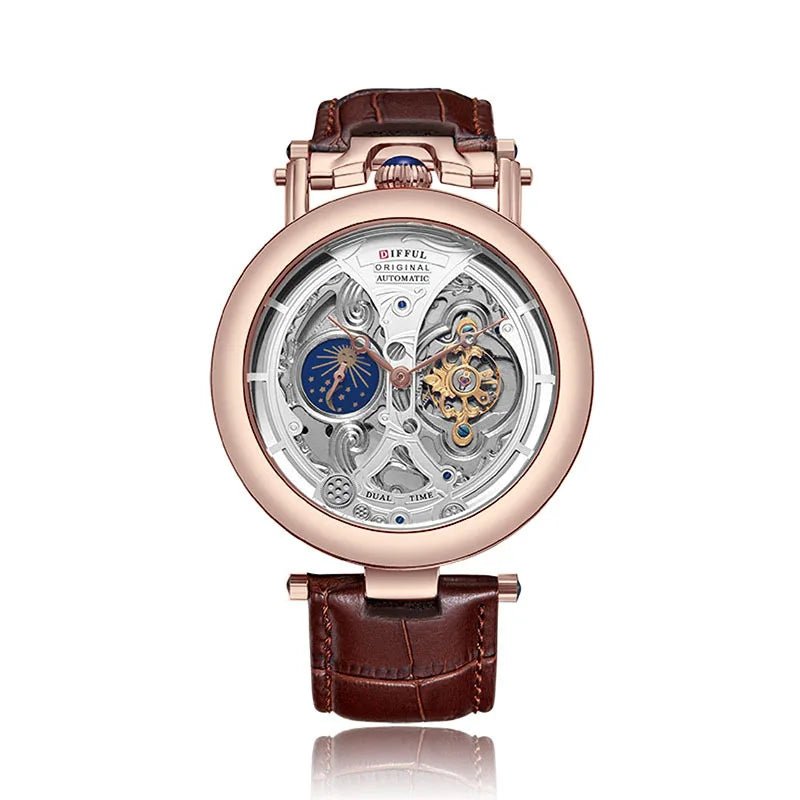 CrystalX Skeleton Men's Mechanical Watch - Shark & Sapphire