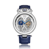 CrystalX Skeleton Men's Mechanical Watch - Shark & Sapphire