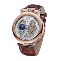 CrystalX Skeleton Men's Mechanical Watch - Shark & Sapphire