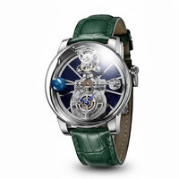 Galactic Pioneer Chronograph Tourbillon Luxury Watch - Shark & Sapphire