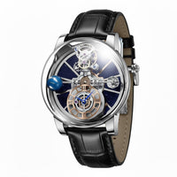 Galactic Pioneer Chronograph Tourbillon Luxury Watch - Shark & Sapphire