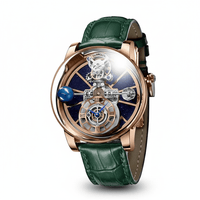 Galactic Pioneer Chronograph Tourbillon Luxury Watch - Shark & Sapphire